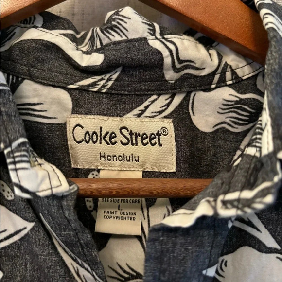 Cooke Street Men’s Size L Button up Hawaiian. Island / Beach / Surf. Aloha - Picture 5 of 6